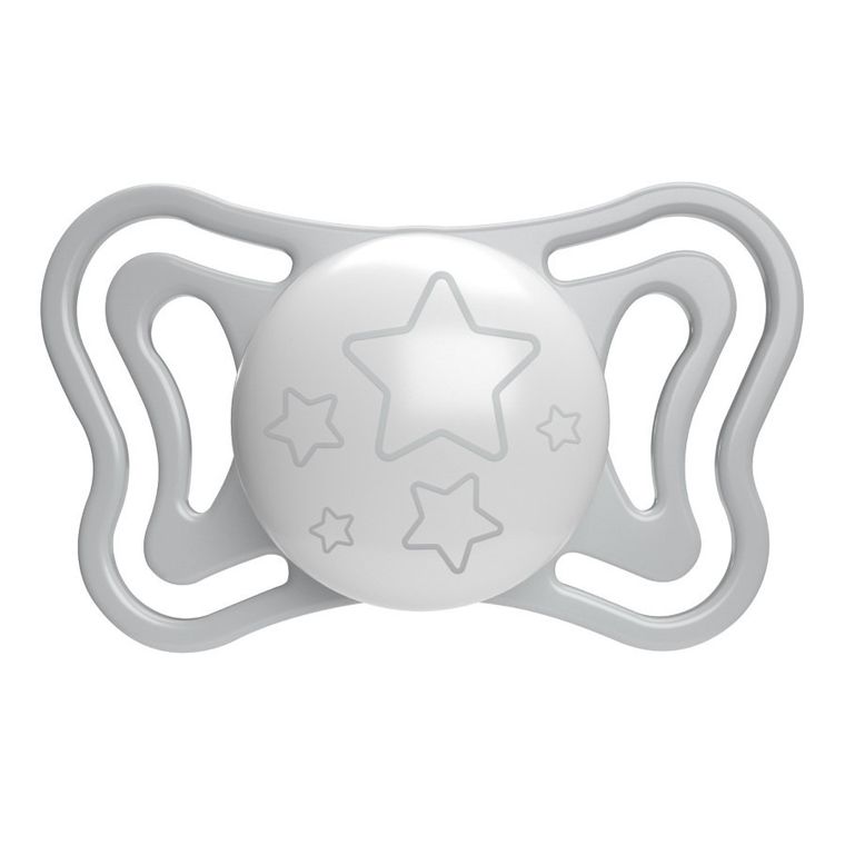 Chicco, Physioforma Light, Lumi, smoczek uspokajający, silikonowy, 6-16 m, 2 szt.