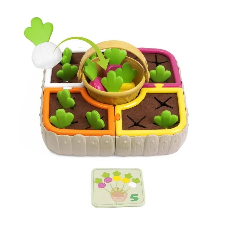 Chicco, Smart2Play, Warzywny Ogród, gra edukacyjna, 21 elementów