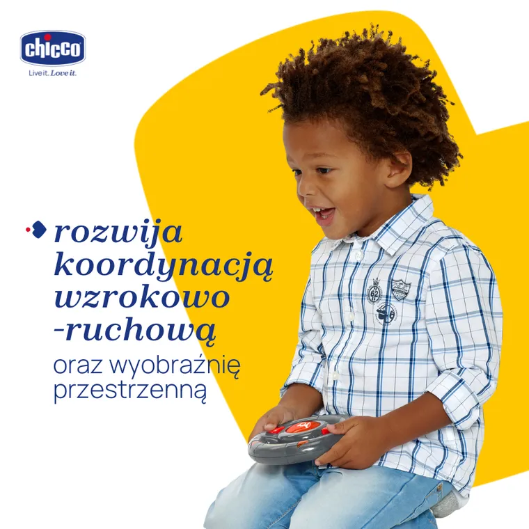 Chicco, Turbo Team, Billy BigWheels, pojazd zdalnie sterowany, czerwony