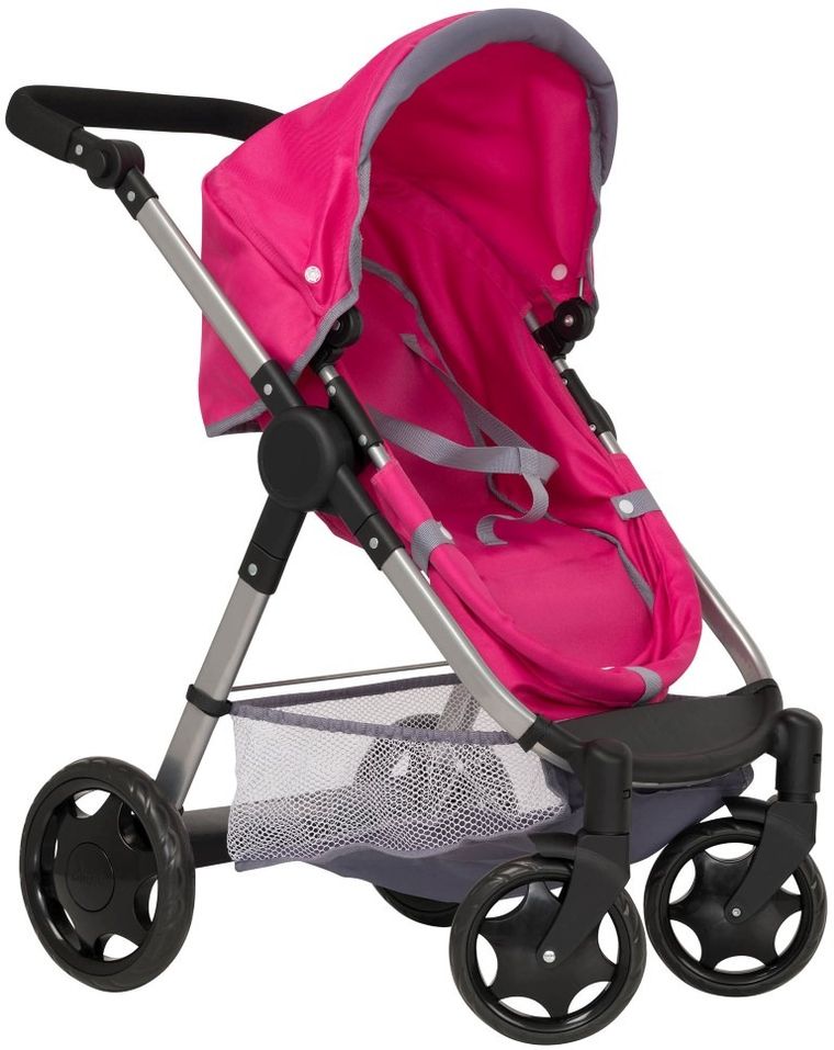 Chicco, wózek dla lalek 11w1, różowy