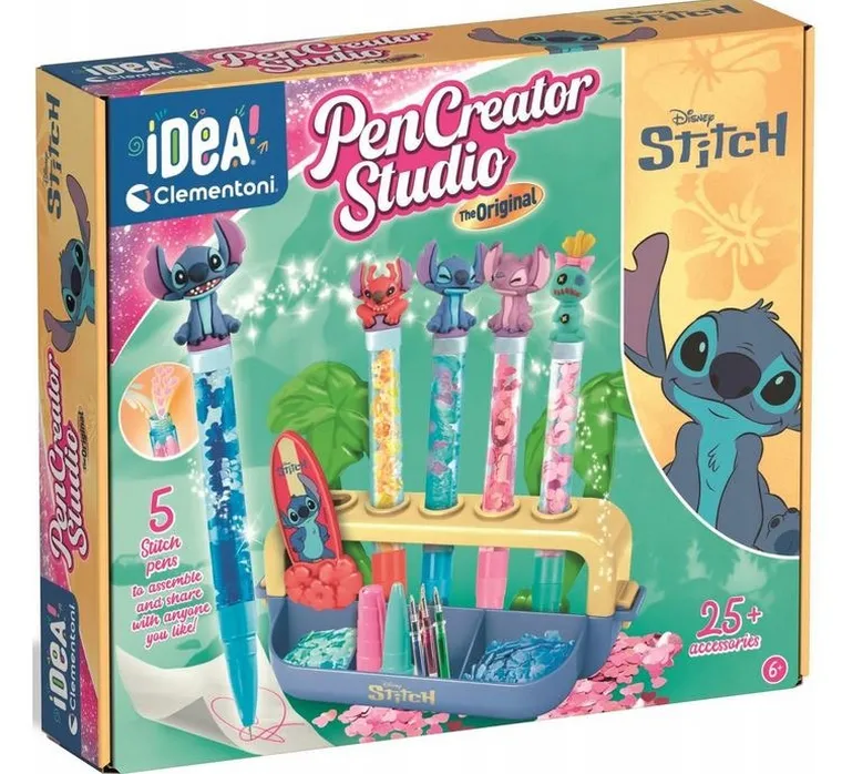 Clementoni, Idea, Lilo i Stitch, Fabryka długopisów, zestaw kreatywny