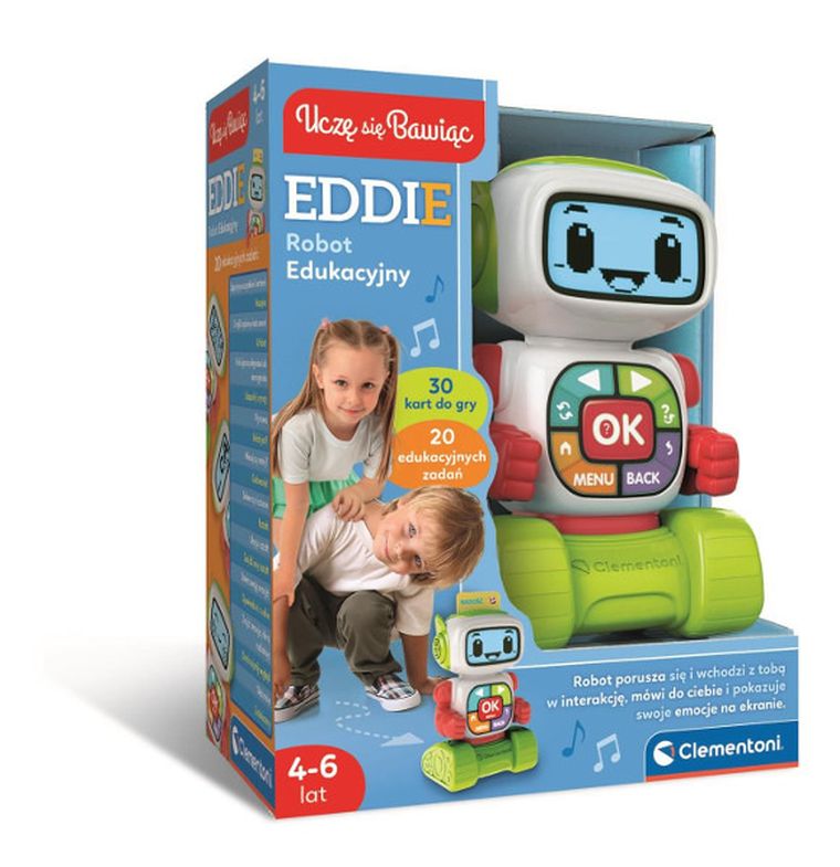 Clementoni, robot edukacyjny, Eddie