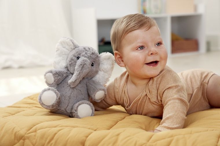 Cloud B, Elliot Elephant Mini, On the Go, szumiąca maskotka z muzyką