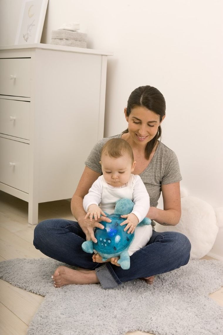 Cloud B, Tranquil Turtle, żółw podwodny, lampka z pozytywką, niebieska