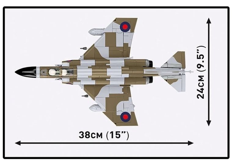 Cobi, Armed Forces, F-4M Phantom II, klocki, 1:48, 728 elementów