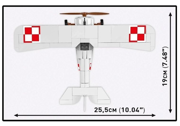 Cobi, Historical Collection, Great War, Samolot Nieuport, 17 C.1, klocki, 1:32, 274 elementów
