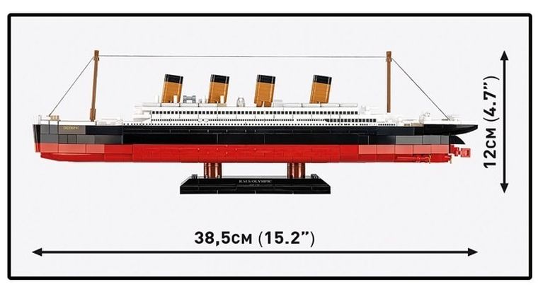 Cobi, Historical Collection, R.M.S. Olimpic, klocki, 1:700, 595 elementów