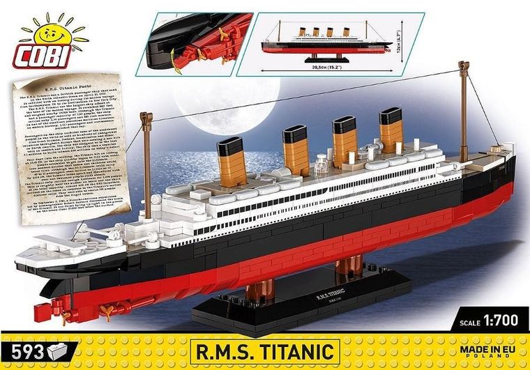 Cobi, Historical Collection, R.M.S. Titanic, klocki, 593 elementy