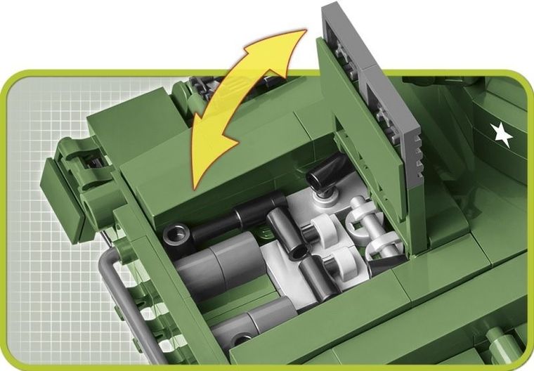 Cobi, Historical Collection, WWII M24 CHAFFEE, 590 klocków