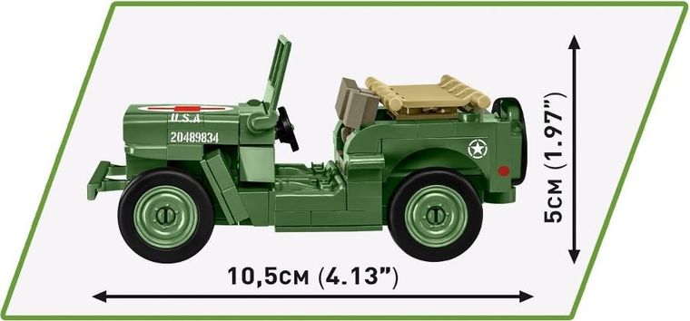 Cobi, Historical Collection WWII, Medical Willys MB, klocki, 130 elementów