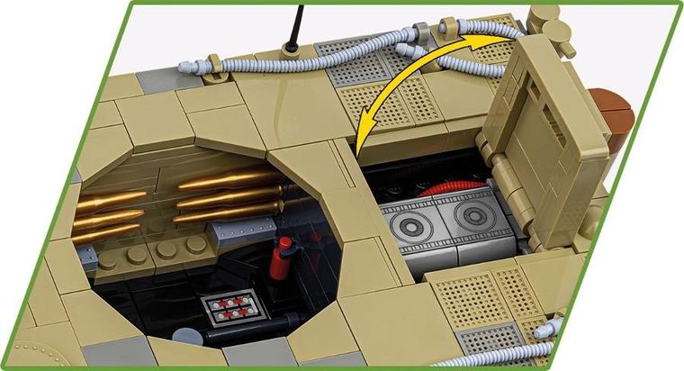 Cobi, Historical Collection WWII, Panzer VI Tiger no131, 1:28 klocki, 1275 elementów