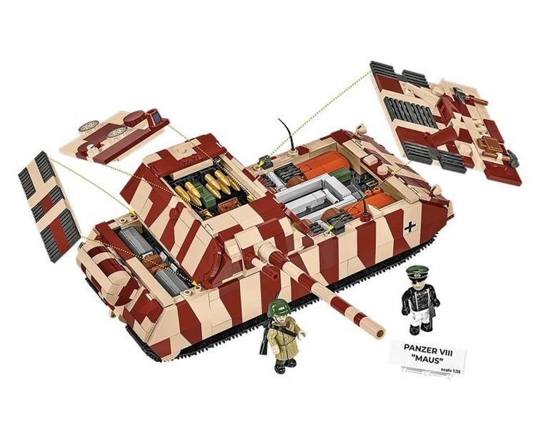 Cobi, Historical Collection WWII, Panzerkampfwagen VIII Maus, klocki, 1353 elementy