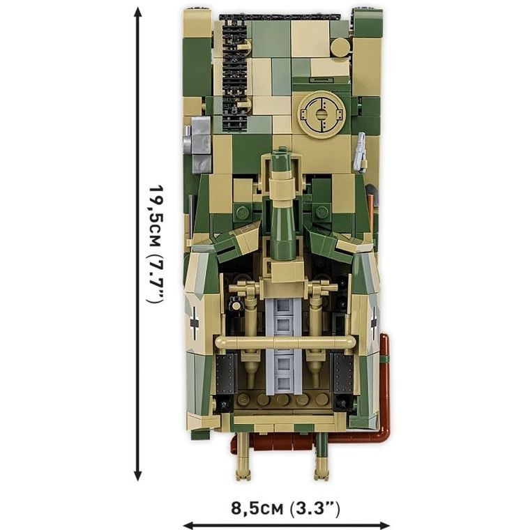 Cobi, Historical Collection, WWII, Sd. Kfz., 138/1 GRILLE Ausf M Świerszcz, klocki, 1:28, 720 elementów