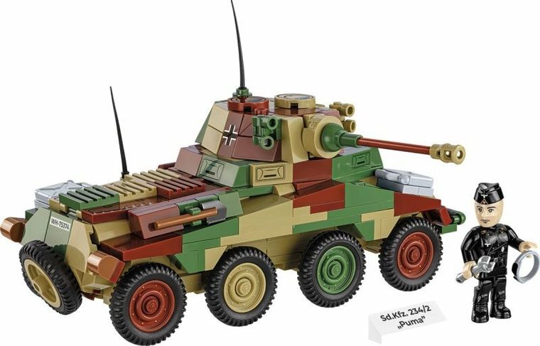Cobi, Historical Collection, WWII, Sd.Kfz 234/2 Puma, 1:35, klocki, 470 elementów
