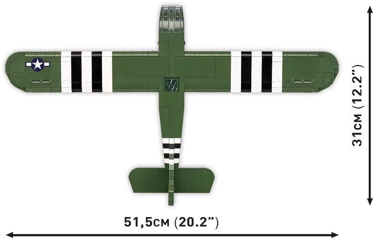 COBI, Historical Collection WWII, Szybowiec WACO CG-4, 784 klocki