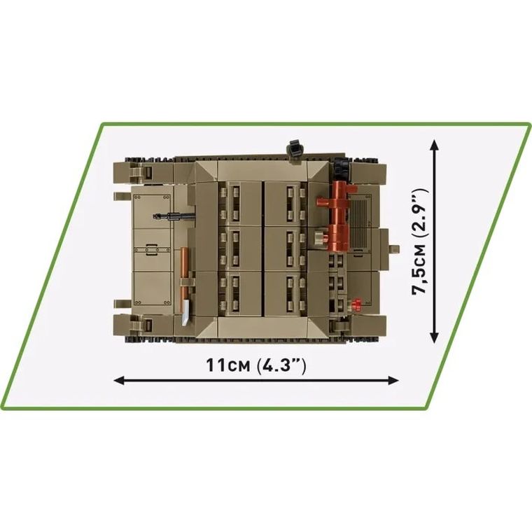 Cobi, Historical Collection WWII, Tankietka TK-3, klocki, 323 elementy