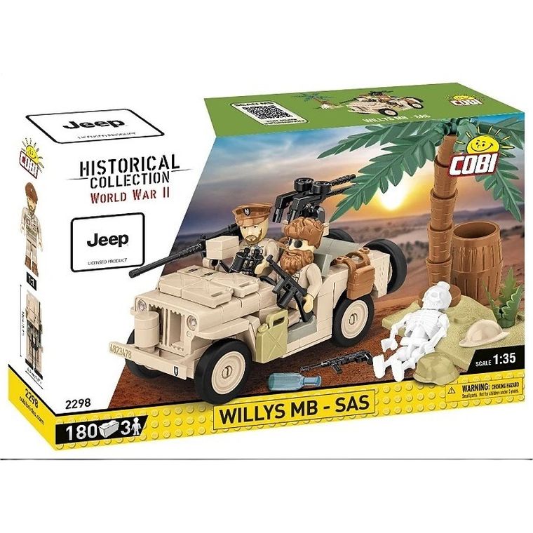 Cobi, Historical Collection WWII, Willys MB SAS, klocki, 180 elementów