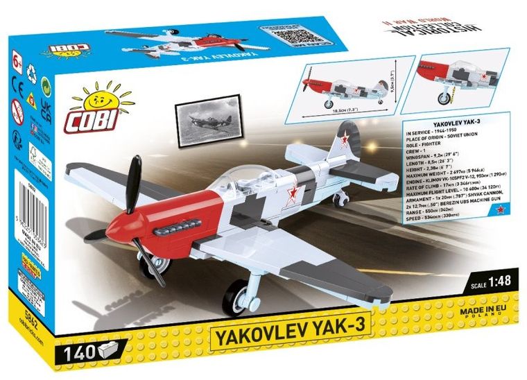 Cobi, Historical Collection, WWII, Yakovlev Yak-3, klocki, 140 elementów