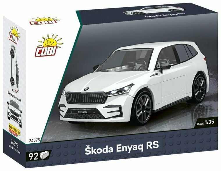 Cobi, Skoda Enyaq RS, klocki, 92 elementy