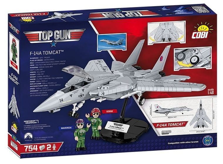 Cobi, Top Gun, F14 Tomcat, 754 klocki