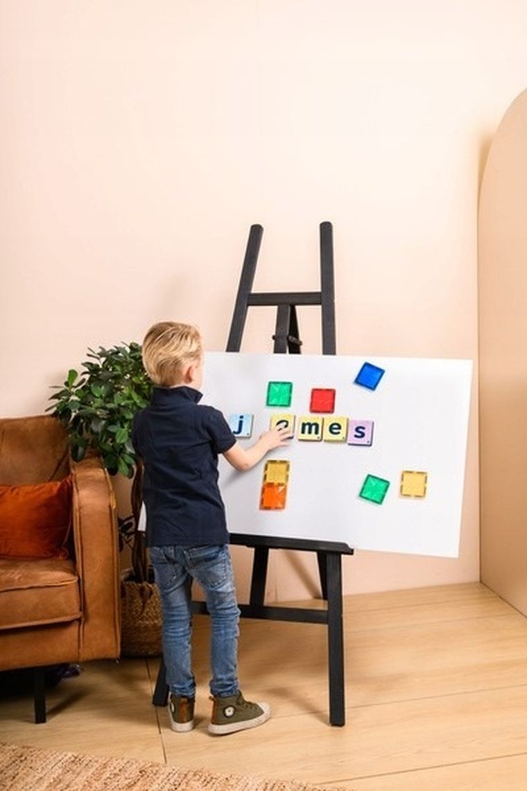 Coblo, nakładki na klocki, litery, 60 elementów