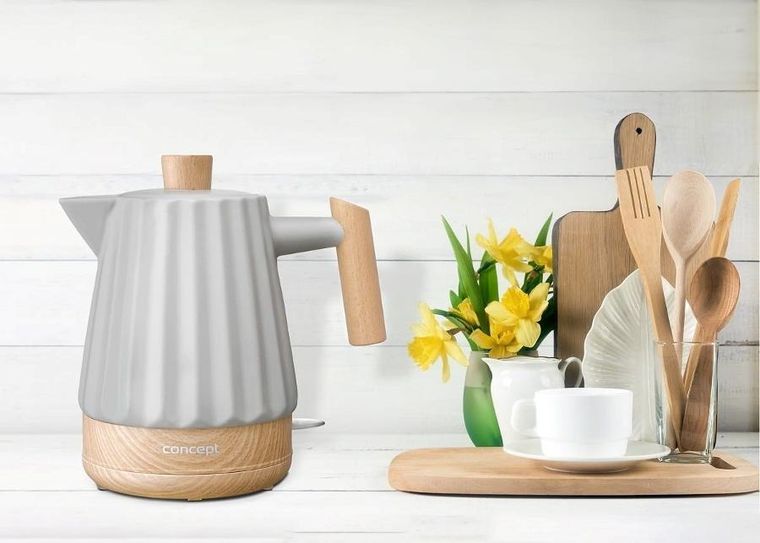 Concept, czajnik elektryczny ceramiczny, RK0091, szary
