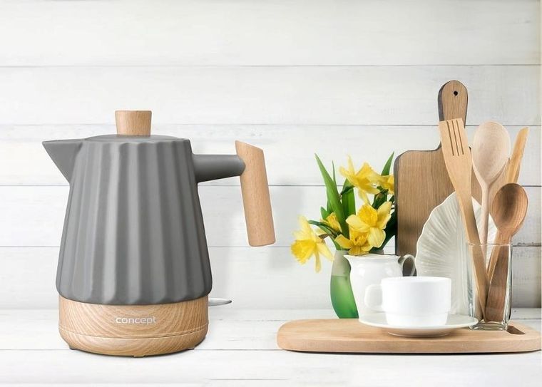 Concept, czajnik elektryczny ceramiczny, RK0092, ciemnoszary
