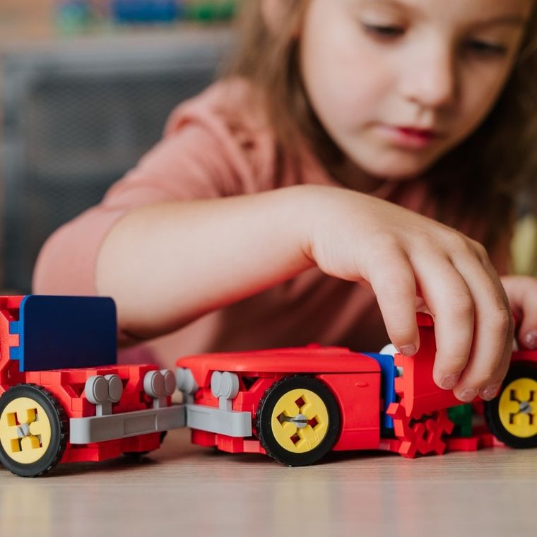 Connect, 2w1, Kabriolet, Dostawczak, klocki konstrukcyjne, 87 elementów, 61970