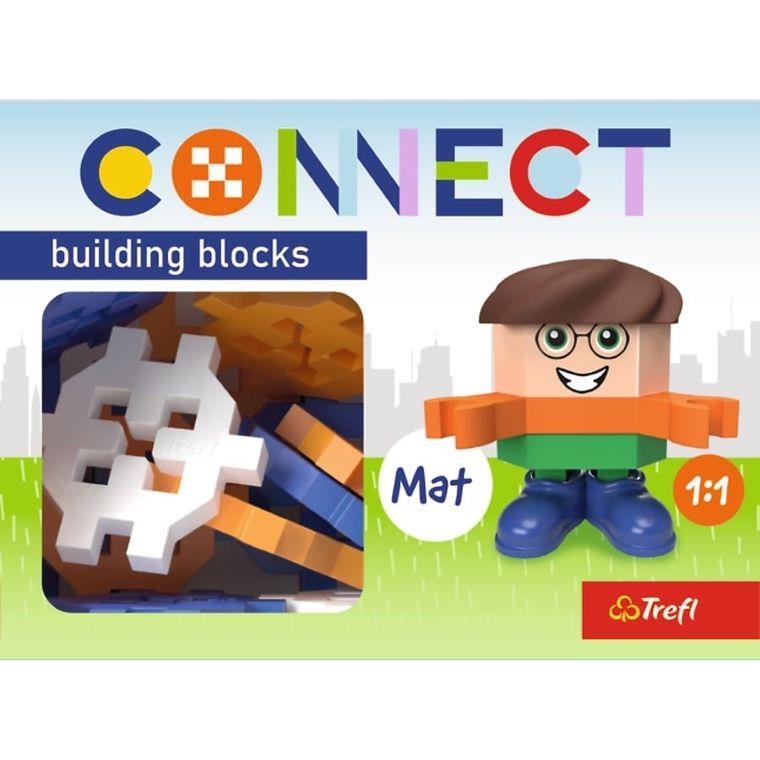 Connect, Pocket Boy, Mat, klocki konstrukcyjne z figurką, 35 elementów, 62005