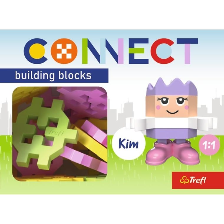 Connect, Pocket Girl, Kim, klocki konstrukcyjne z figurką, 35 elementów, 62003