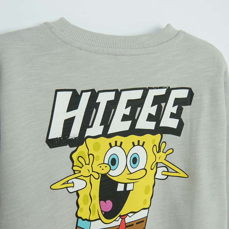 Cool Club, Bluza chłopięca, szara, SpongeBob