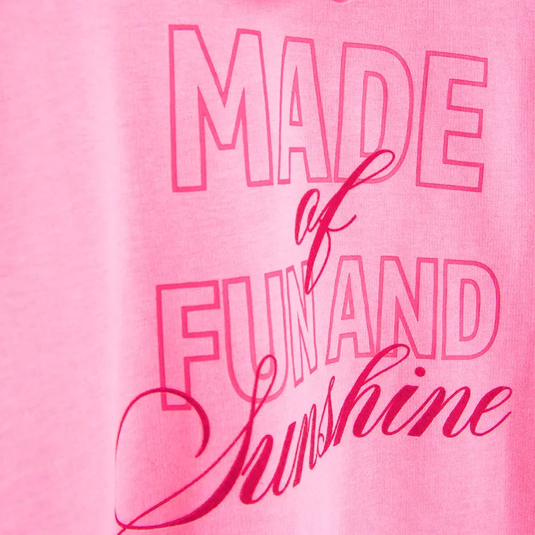 Cool Club, Bluza dziewczęca z kapturem, różowa