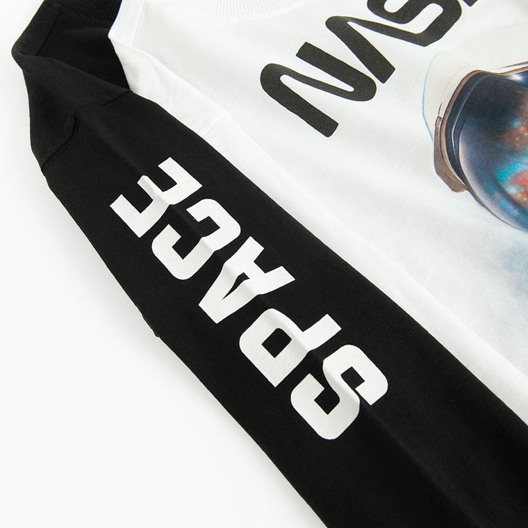 Cool Club, Bluzka chłopięca z długim rękawem, mix, NASA, zestaw, 2 szt.