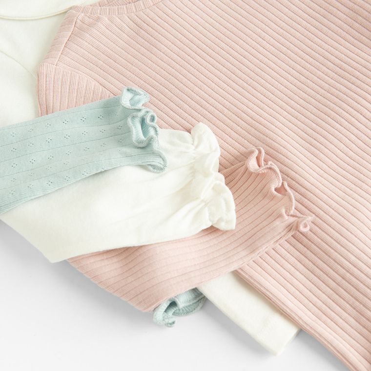 Cool Club, Bluzka dziewczęca z długim rękawem, mix, zestaw, 3 szt.