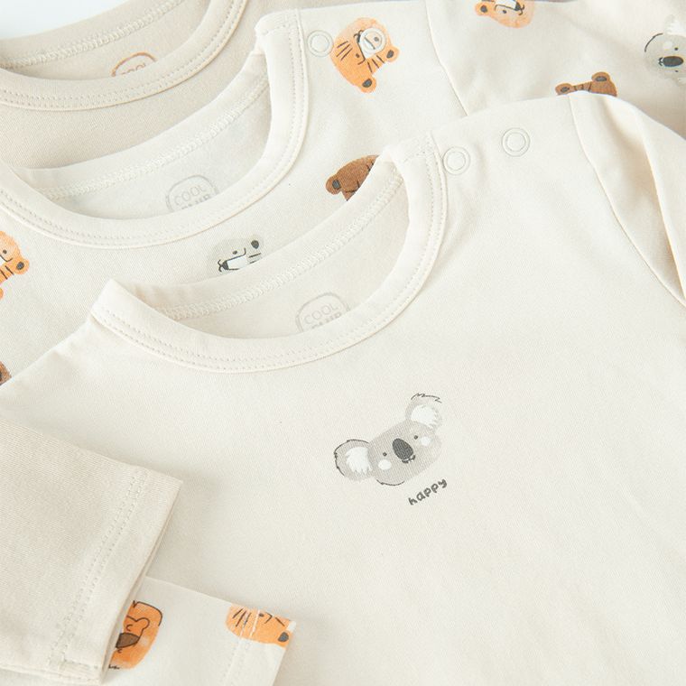 Cool Club, Body chłopięce z długim rękawem, mix, zestaw, 3 szt.