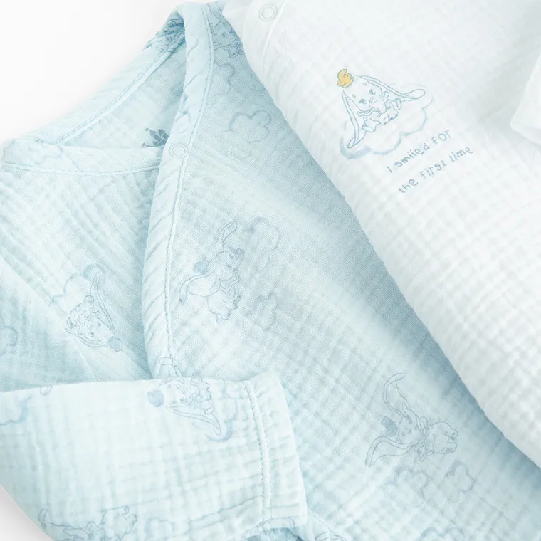 Cool Club, Body chłopięce z długim rękawem, muślinowe, mix, Dumbo, zestaw, 2 szt.