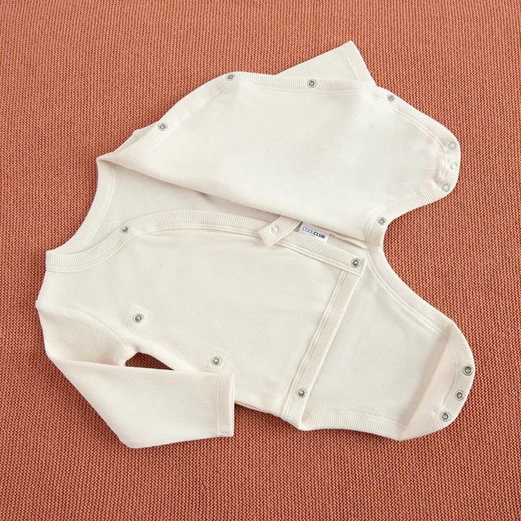 Cool Club, Body niemowlęce z długim rękawem, prążkowane, mix, zestaw, 2 szt.