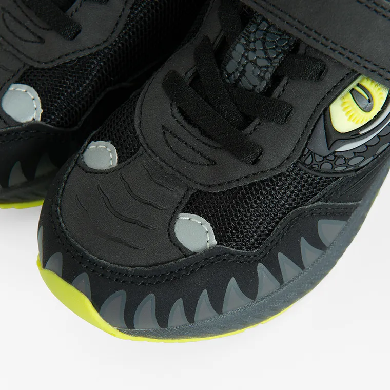 Cool Club, Buty sportowe chłopięce, czarne, świecąca podeszwa