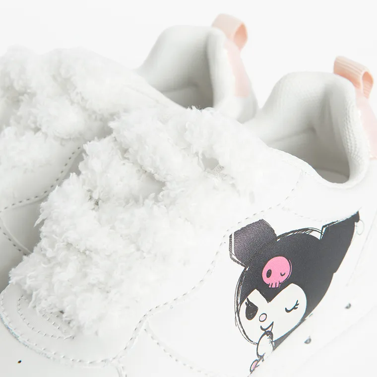 Cool Club, Buty sportowe dziewczęce, białe, świecąca podeszwa, Kuromi