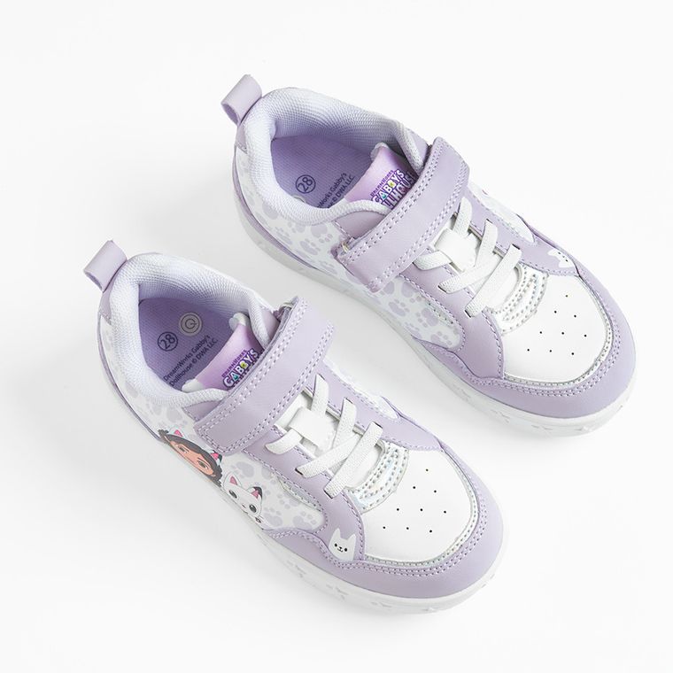 Cool Club, Buty sportowe dziewczęce, fioletowe, świecąca podeszwa, Koci Domek Gabi