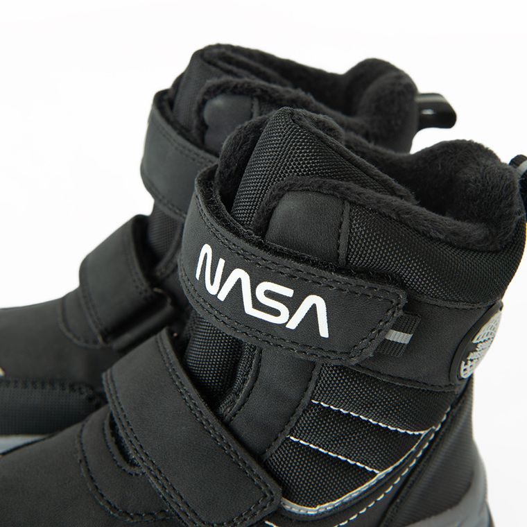 Cool Club, Buty zimowe chłopięce, czarne, ocieplane, NASA