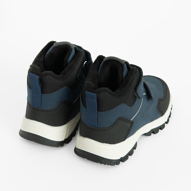 Cool Club, Buty zimowe chłopięce, niebieskie, ocieplane, skórzana wkładka