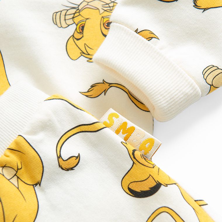 Cool Club, Dres chłopięcy, ecru, Król Lew