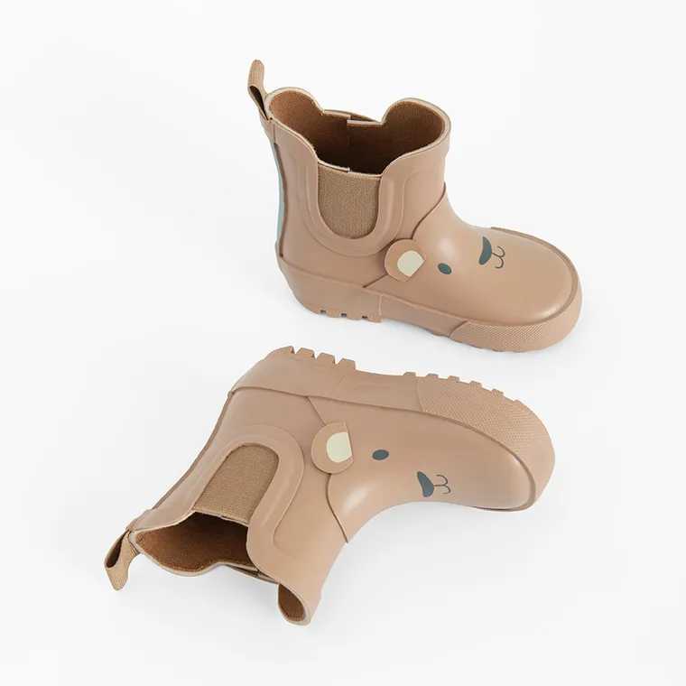 Cool Club, Kalosze dziecięce, brązowe, podeszwa Barefoot