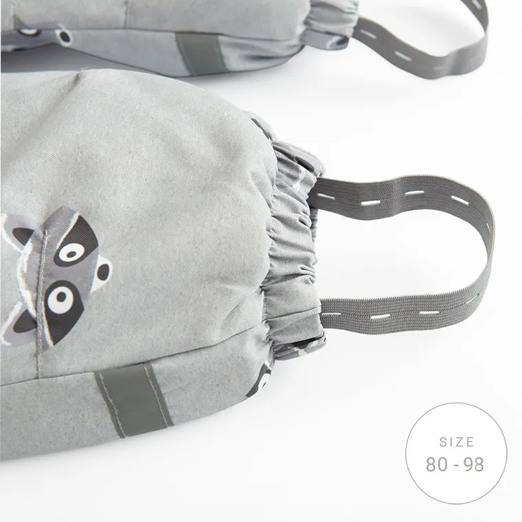 Cool Club, Kombinezon chłopięcy z kapturem, ocieplany, szary