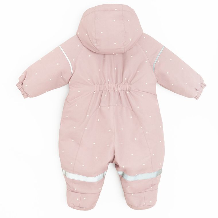 Cool Club, Kombinezon dziewczęcy z kapturem, ocieplany, różowy