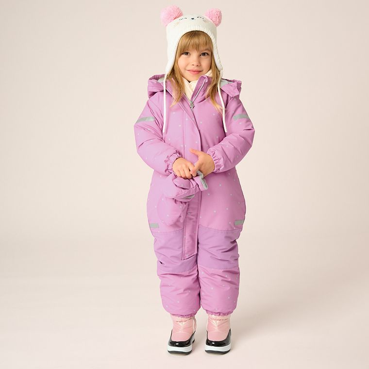 Cool Club, Kombinezon narciarski dziewczęcy z kapturem, ocieplany, różowy