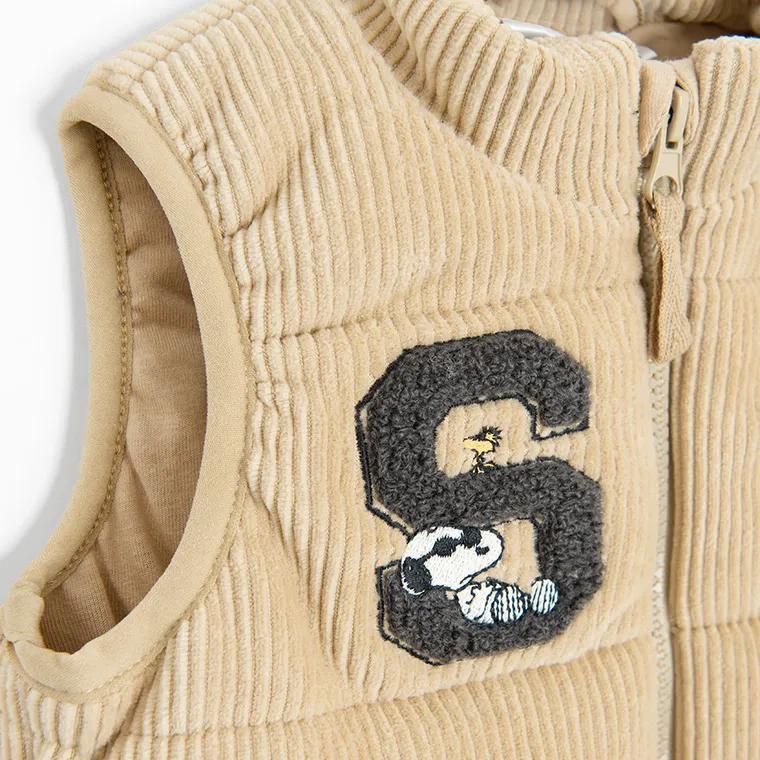 Cool Club, Komplet chłopięcy, Bezrękawnik, Bluzka z długim rękawem, Spodnie dresowe, mix, Snoopy