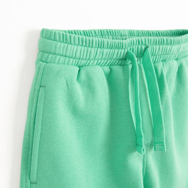 Cool Club, Komplet chłopięcy, Bluza ocieplana, Szorty, zielony