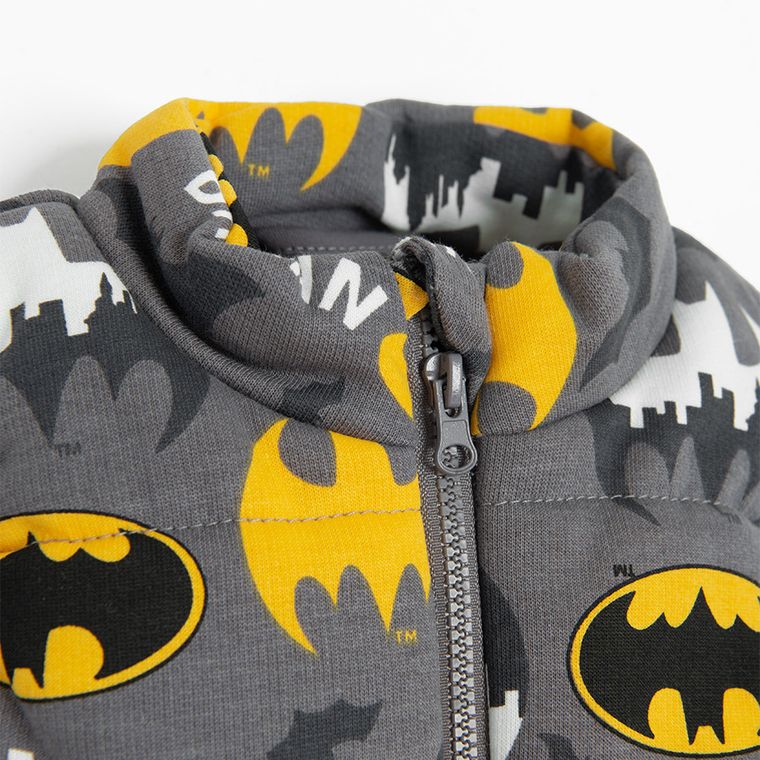 Cool Club, Komplet chłopięcy, Bluzka z długim rękawem, Spodnie dresowe, Bezrękawnik, mix, Batman